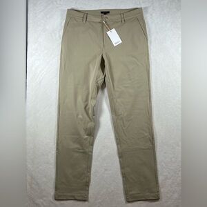 NWT QUINCE 32W 32L Classic Cotton Performance Stretch Lulu ABC Pants C18